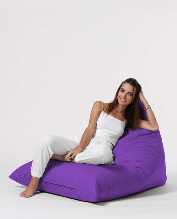 Atelier Del Sofa Pyramid Big Bed Pouf - Púrpura